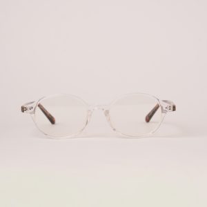 Óculos de Sol Capri - Armação de cor tartaruga e transparente com lente transparente.